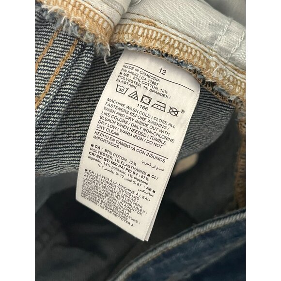 NWT Old Navy Womens High-Rise OG Straight Denim Shorts Size 12 With Frayed Hem - Picture 5 of 7